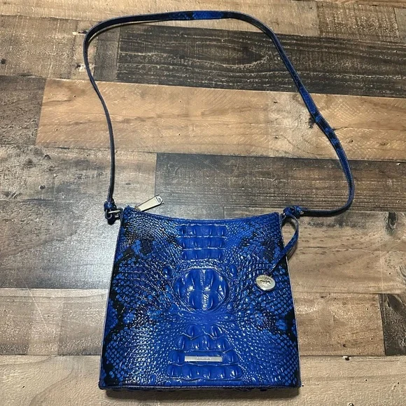 Brahmin Katie Blue Viper Melbourne Crossbody - Picture 2 of 10